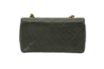 Lot 189 - Chanel Dark Green Mini Rectangle Full Flap Bag