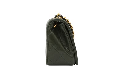 Lot 174 - Chanel Dark Green Mini Rectangle Full Flap Bag