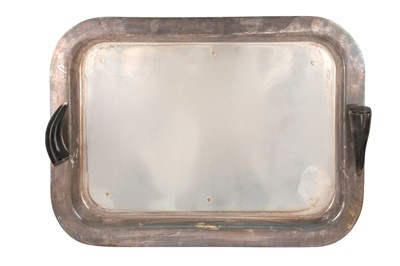 Lot 283 - A LARGE ARGENTINIAN SILVER PLATED SERVING TRAY