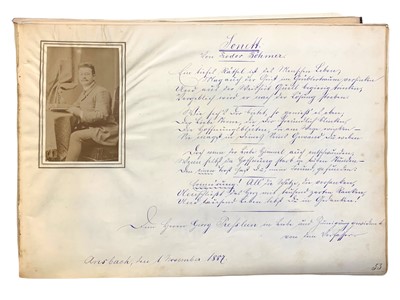 Lot 97 - Germany.- Poetry, music & watercolour