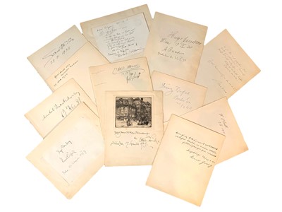 Lot 524 - Autograph Collection.- Musicians, Authors, Scientists