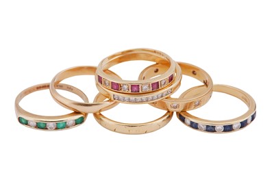 Lot 304 - A GROUP OF SEVEN RINGS