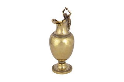 Lot 297 - A Charles X / Louis Phillipe early 19th century French 950 standard silver gilt ewer (aiguière), Paris 1819-38 by Jean Francois Burel (reg. 1817, biff. 5th June 1838)