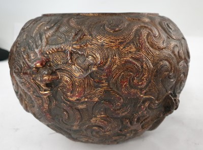 Lot 588 - A CHINESE CAST BRONZE BOWL