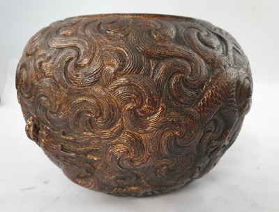 Lot 588 - A CHINESE CAST BRONZE BOWL