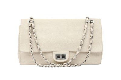 Lot 365 - Chanel Cream Embossed Reissue Flap Bag