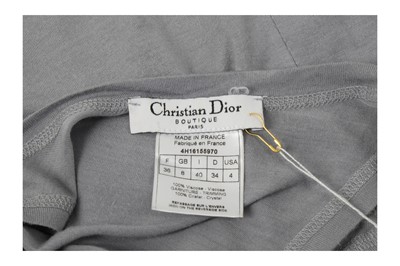 Lot 117 - Christian Dior Grey Embellished Vest Top - Size 36
