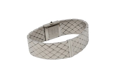 Lot 529 - Chanel Stainless Steel Matelassee Bracelet Watch