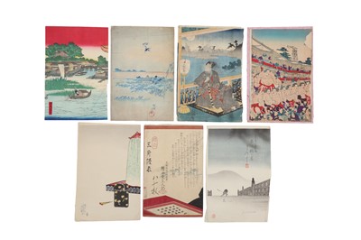 Lot 428 - UTAGAWA HIROSHIGE (1797 - 1858) AND OTHERS.