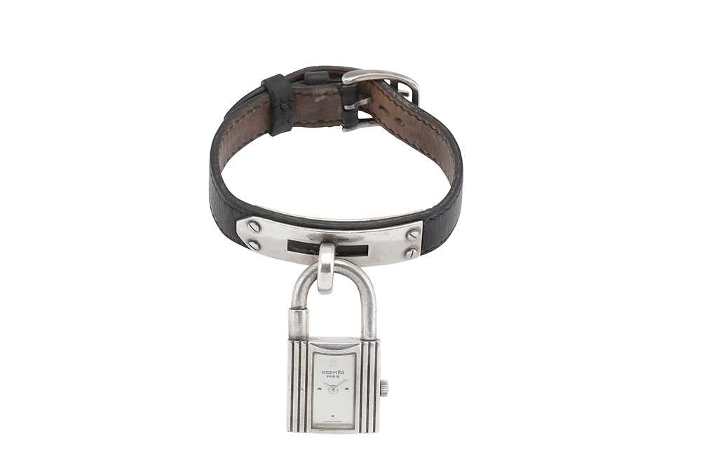 Lot 334 - A KELLY PADLOCK WATCH BY HERMES