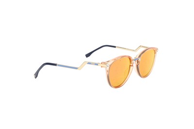 Lot 239 - Fendi Orange Iridia Cat Eye Sunglasses