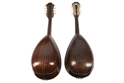 Lot 512 - TWO ITALIAN BOWL BACK MANDOLINS, EARLY 20TH CENTURY