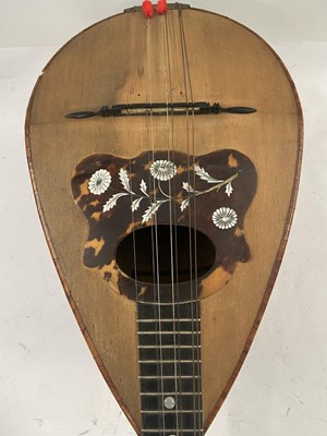 Lot 512 - TWO ITALIAN BOWL BACK MANDOLINS, EARLY 20TH CENTURY