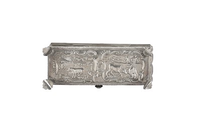 Lot 138 - A LATE 19TH CENTURY DUTCH SILVER BOX OR CASKET, SCHOONHOVEN 1898