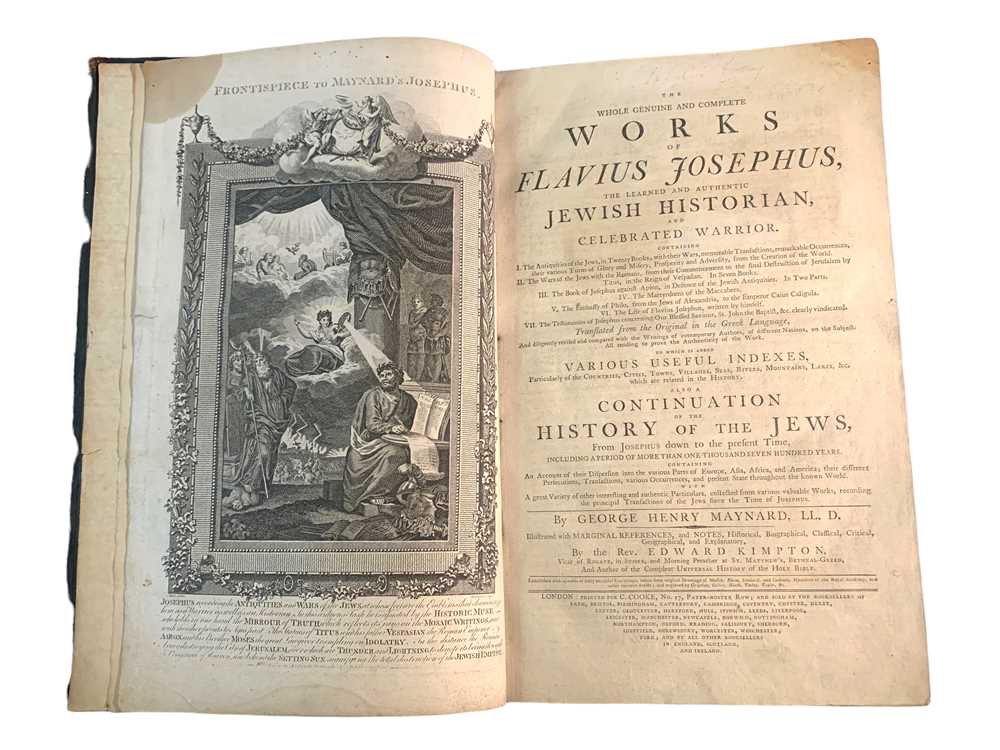 Lot 24 - Josephus (Flavius) & Maynard (George Henry) The Whole Genuine and Complete Works