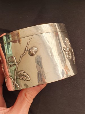 Lot 721 - A CHINESE EXPORT SILVER BOWL.
