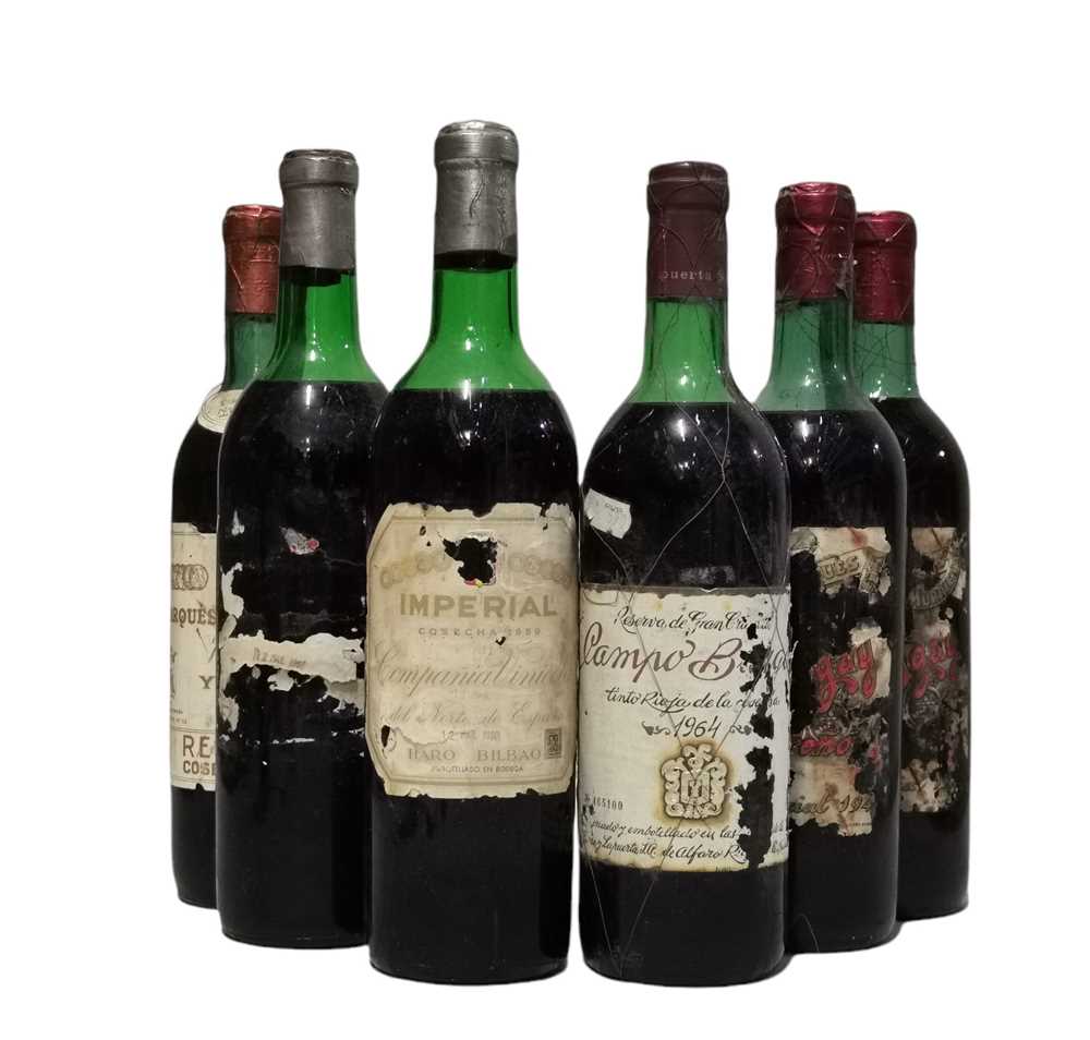 Lot 841 - A Collection of Great Spanish Wines,  from the 1940s to the 1960's