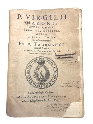 Lot 11 - Virgilius (Publius Maro) Opera Omnia