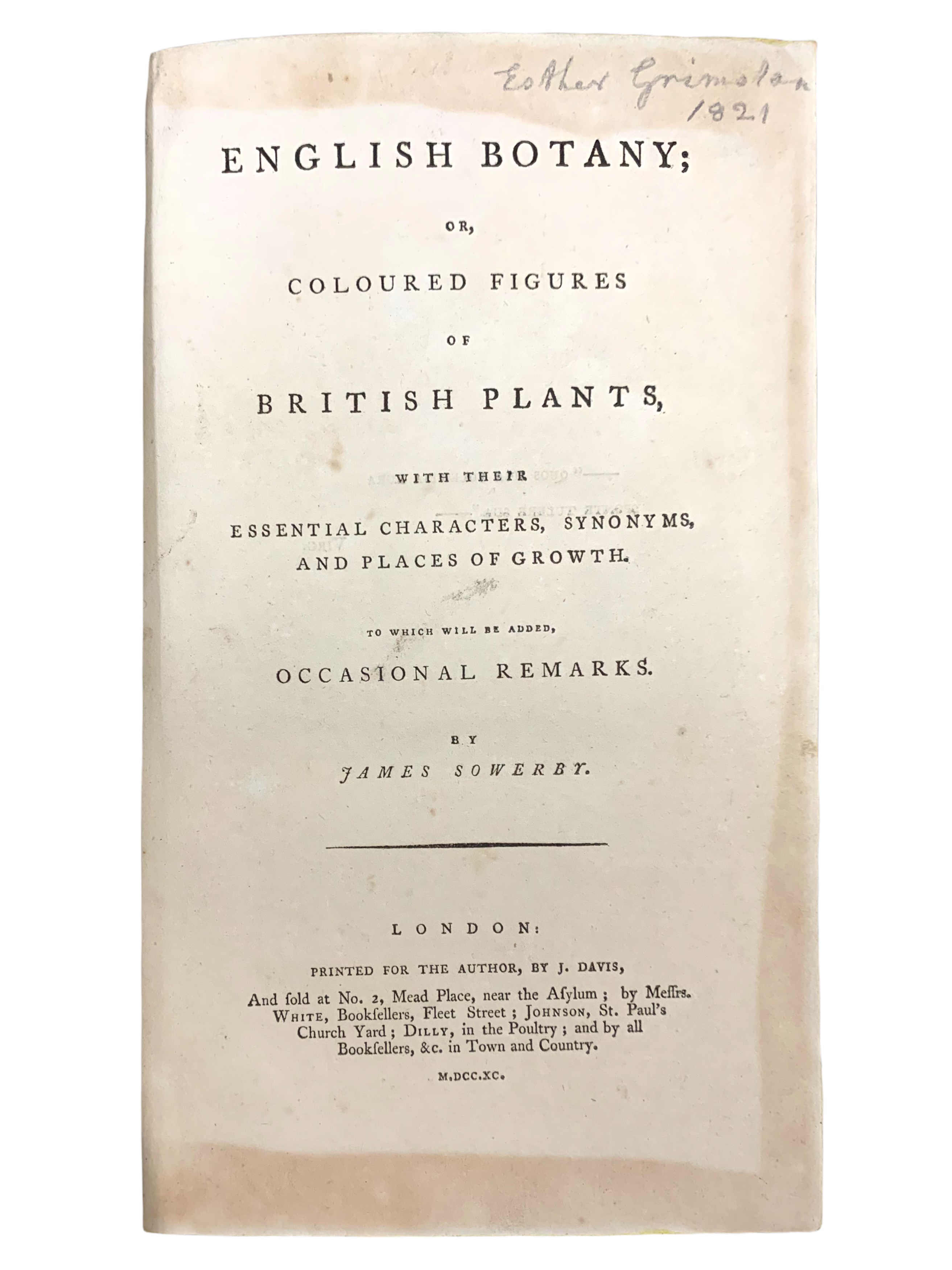 English Botany, or, Coloured Figures of British Plants, with their