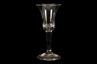 Lot 72 - A MID 18TH CENTURY WINE GLASS, CIRCA 1750