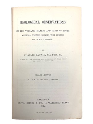 Lot 180 - Darwin (Charles) Geological Observations on the Volcanic Islands