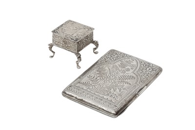Lot 10 - A VICTORIAN STERLING SILVER CARD CASE OR WALLET, BIRMINGHAM 1892 BY HILLIARD AND THOMPSON