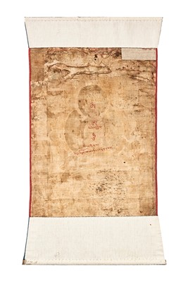 Lot 395 - A TIBETAN VAJRADHARA THANGKA.