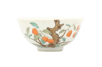 Lot 733 - A CHINESE FAMILLE ROSE 'PEACH' BOWL.