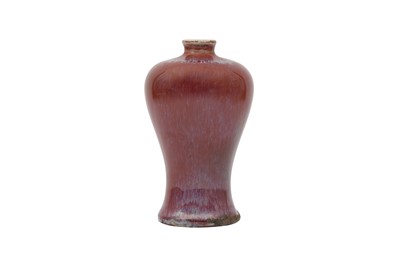 Lot 99 - A CHINESE FLAMBÉ-GLAZED VASE, MEIPING.