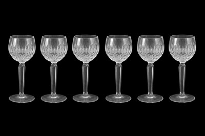 Lot 267 - A SET OF SIX WATERFORD 'COLLEEN' PATTERN HOCK GLASSES