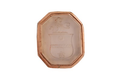 Lot 21 - A George III unmarked gold cased seal, circa 1800