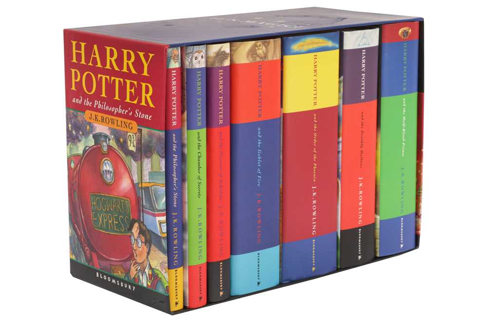 Lot 68 - Rowling: Harry Potter Novels. 7 vols. All signed. boxed.