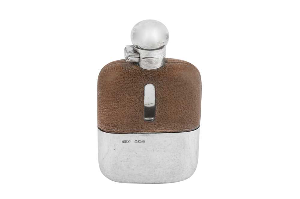 Lot 47 - An Edward VIII sterling silver spirit or hip flask, Sheffield 1936 by James Dixon and Sons