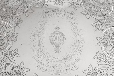 Lot 603 - A George III sterling silver salver, London 1773 by Richard Rugg