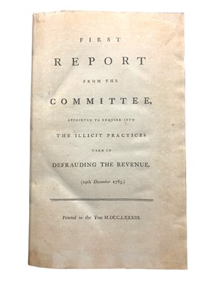 Lot 27 - Smuggling: Reports to Parliment 1783-84
