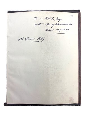 Lot 205 - Salter (J.W.) & Woodward (Henry) A Descriptive Catalogue of all the Genera and Species...