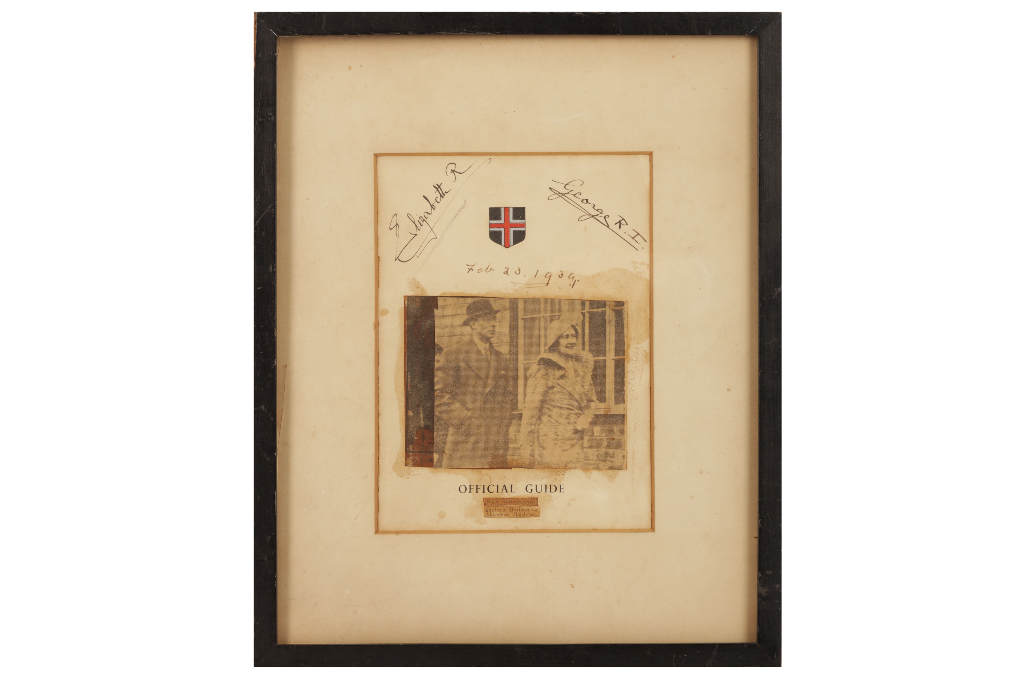 Lot 55 - SIGNATURES BY KING GEORGE VI AND QUEEN