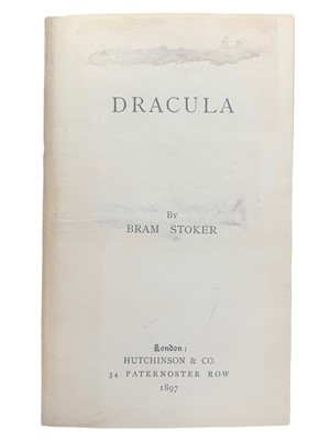 Lot 73 - Stoker. Dracula. 1897
