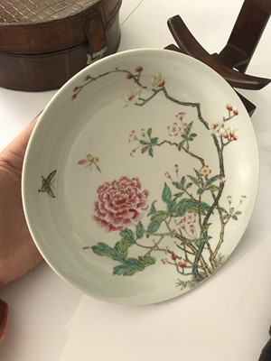 Lot 254 - A CHINESE FAMILLE-ROSE 'FLOWER' DISH.