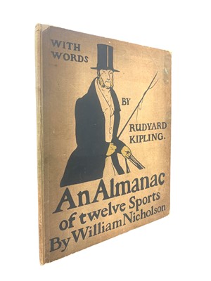 Lot 105 - Nicholson.  Kipling (Rudyard) An Almanac of Twelve Sports, 1898