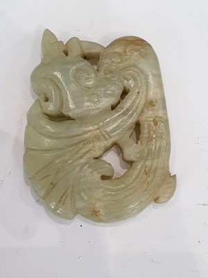 Lot 588 - A GROUP OF SEVEN JADE CARVINGS.