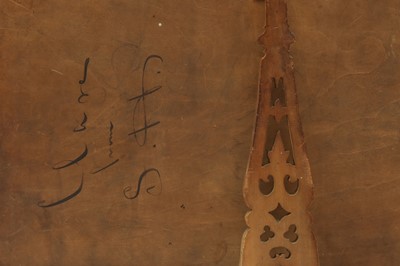 Lot 793 - A CHINESE SANDALWOOD PANEL.