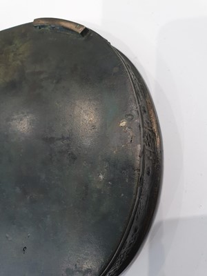 Lot 42 - A CHINESE BRONZE ARCHAISTIC TRAY.