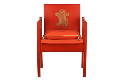 Lot 86 - A PRINCE OF WALES INVESTITURE CHAIR