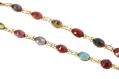 Lot 189 - A multi-gem bracelet