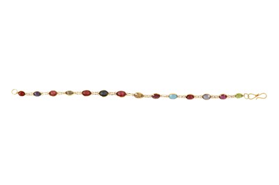 Lot 189 - A multi-gem bracelet