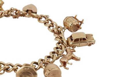 Lot 45 - A charm bracelet