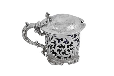 Lot 543 - A Victorian sterling silver mustard pot, London 1845 by messrs Barnard