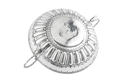 Lot 691 - A good Charles II sterling silver sweetmeat dish or wine taster, London 1664 by Thomas King (free. 1657, d. 1680)