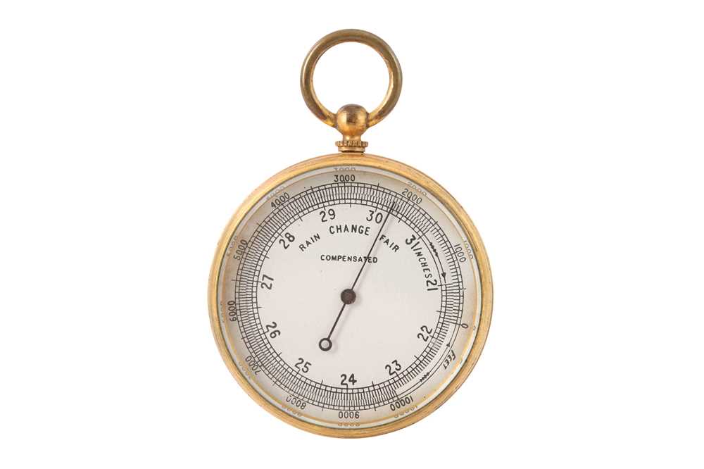 Lot 348 - A BRITISH MINIATURE BAROMETER AND ALTIMETER, 1920S